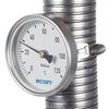 Bimetal thermometer fig. 678 stainless steel/stainless steel back connection spring